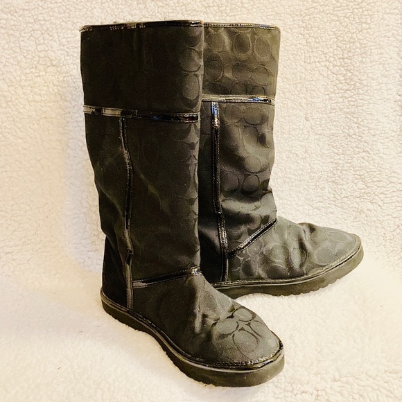 Coach Nikole Signature Shearling Boots - Picture 1 of 7